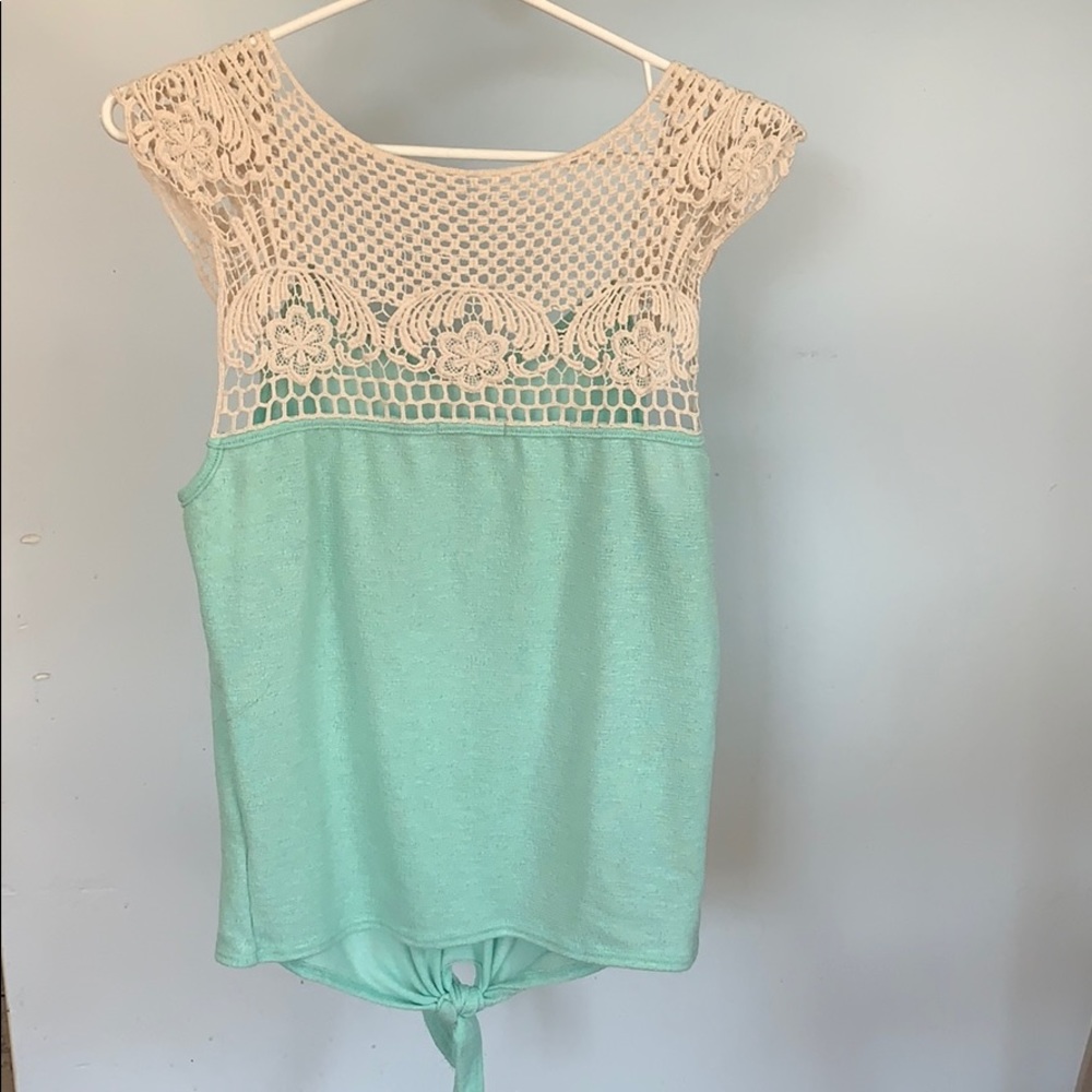 Turquoise blouse - Picture 2 of 2